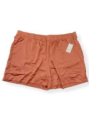 A New Day Orange Silky Shorts 3X